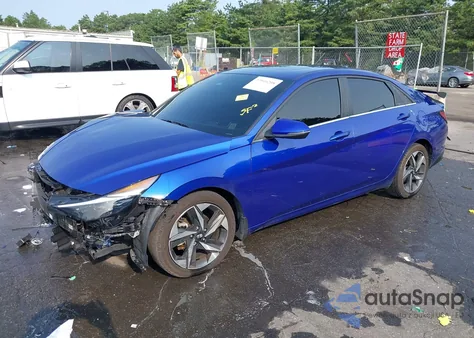 2022 Hyundai Elantra Hybrid Limited из США, поврежденный, VIN KMHLN4AJ5NU025680